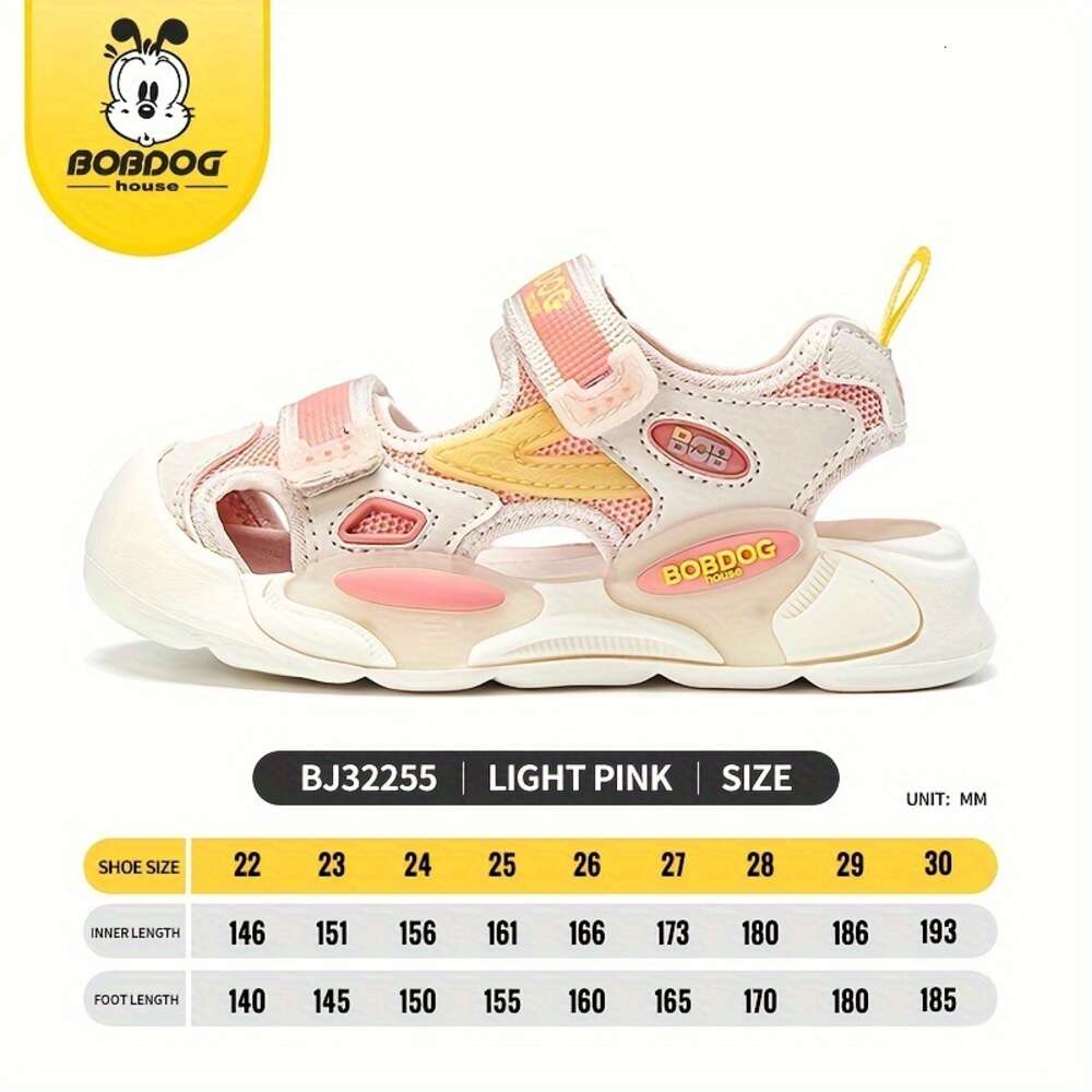 BOBDOG Houe Uniex Kid' Toddler' Cloe Toe Breathable Sandal Comfy Durable Soft Sole Chunky Beach Water Shoe for Boy' & Girl' Outdoo
