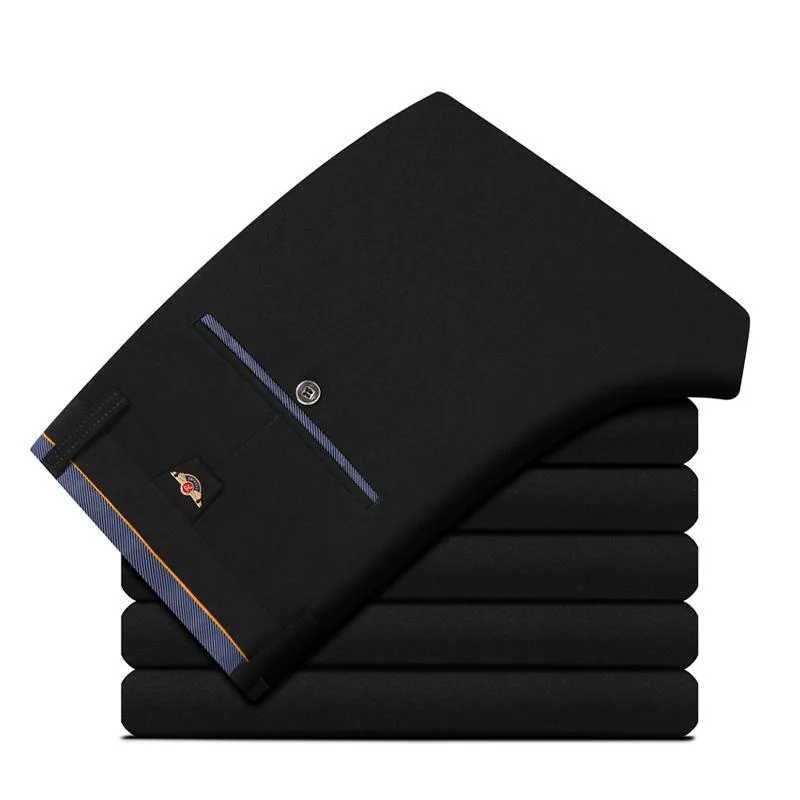Spring autumn mens business suit mens summer thin formal solid long dress straight bag office mens straight bag transportation W250411