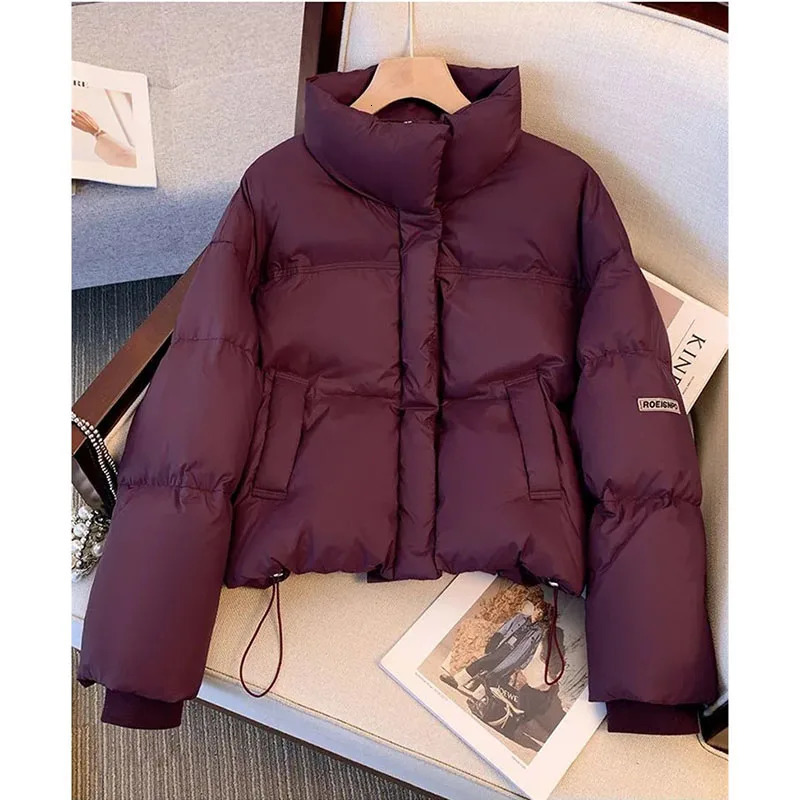 Women Down CottonPadded Coat Girl 2025 Winter Warm Cotton Padded Jacket Short Bread Outwear Ladies Thicken y241120