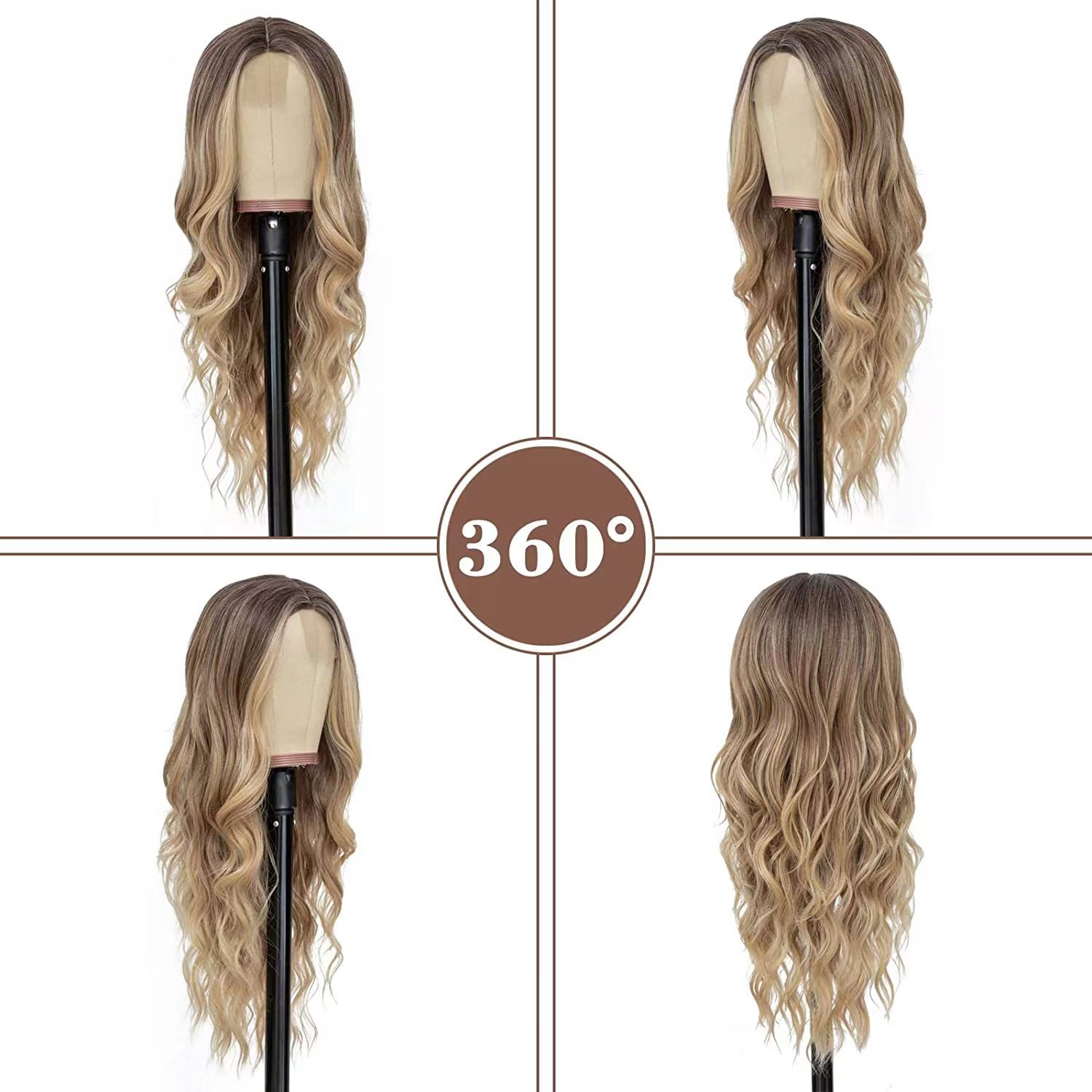 Sale Long Deep Wave Full Lace Front Wigs Human Hair Curly 10 Styles Female Synthetic Natural Synthetic Hair Lace Wigs Free Fast Delivery