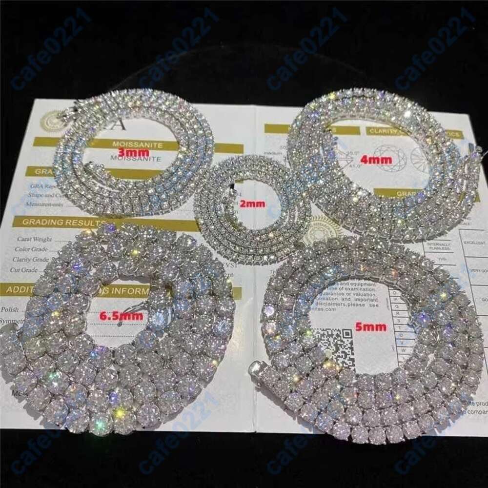 vvs1 dcolor moissanite heart pendant necklace s925 silver goldplated tennis choker unisex luxury jewelry