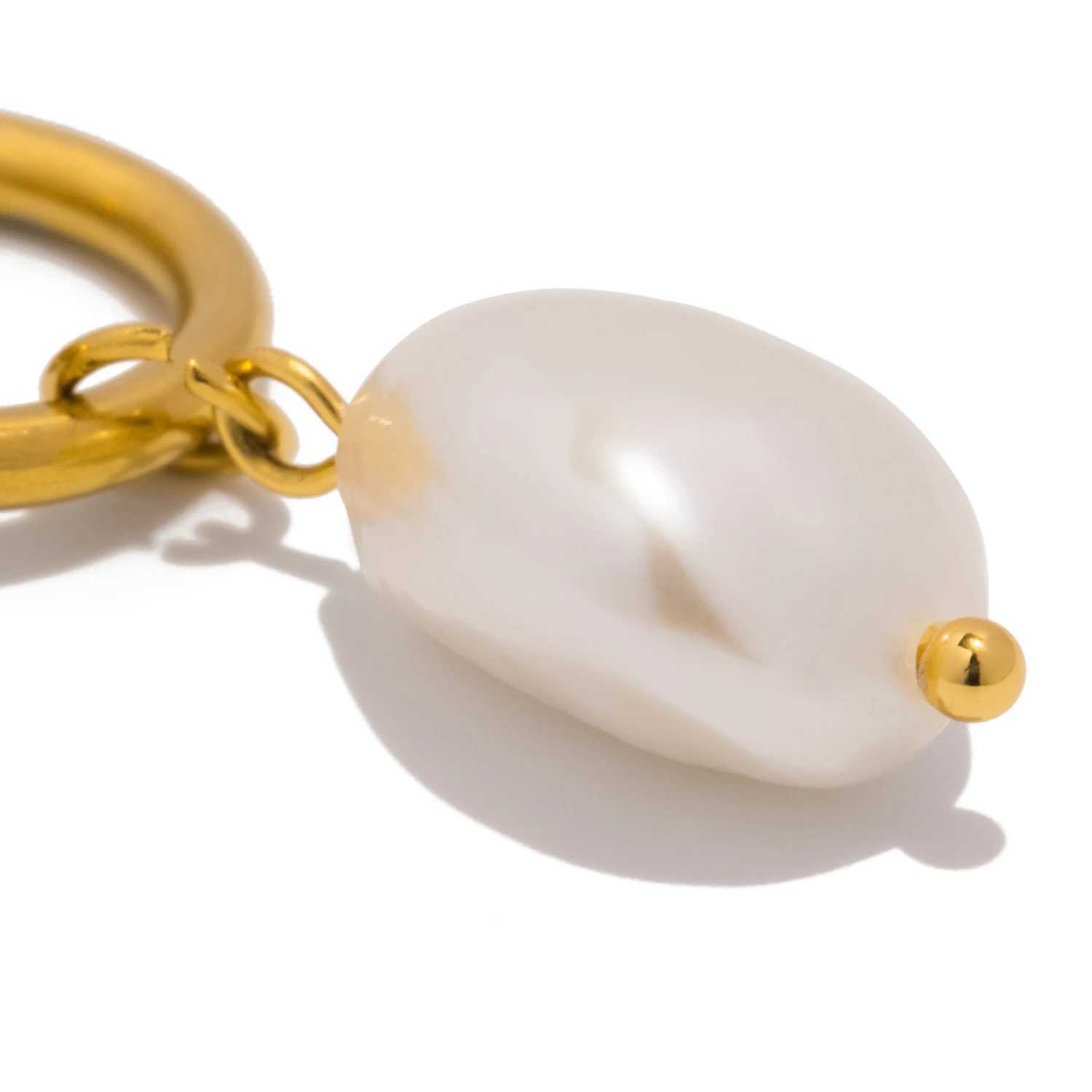 UHBINYCA Elegant Natural Pearl Necklace Suitable for Women Stainless Steel Chain and OT Buckle Anti Rust Jewelry X241123