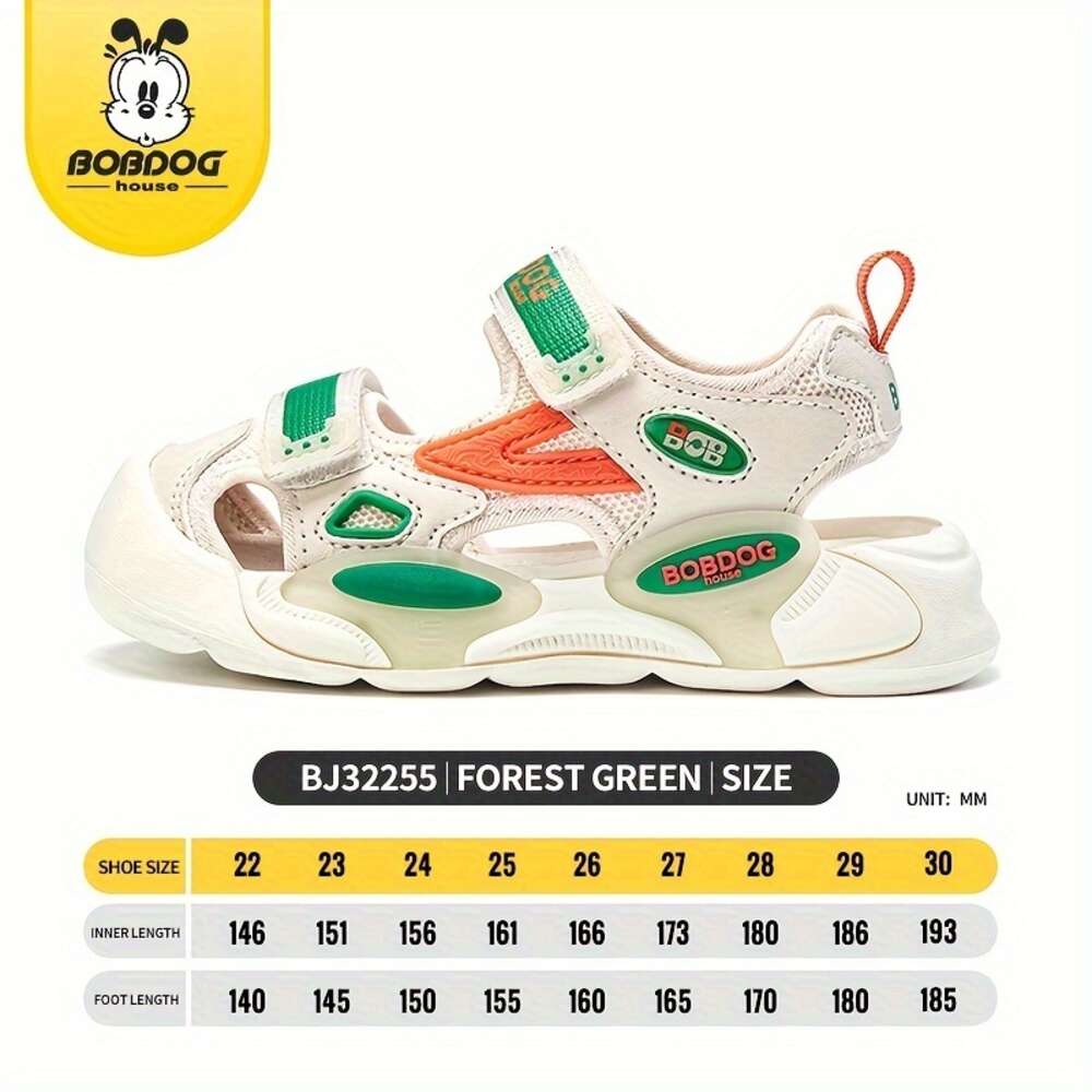 BOBDOG Houe Uniex Kid' Toddler' Cloe Toe Breathable Sandal Comfy Durable Soft Sole Chunky Beach Water Shoe for Boy' & Girl' Outdoo