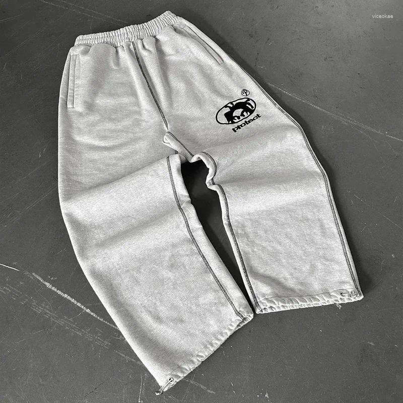 Men's Pants Y2K Streetwear Sweatpants Men Women Harajuku Letter Embroidery Baggy Casual Hip Hop Jogging Cotton Sport Trousers