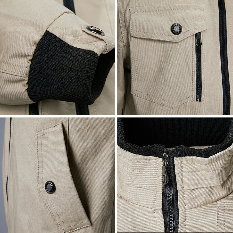 2023 Spring Autumn Fashion Mens Jacket Casual Outdoor Sports and Military Motorcycle Coat 241121