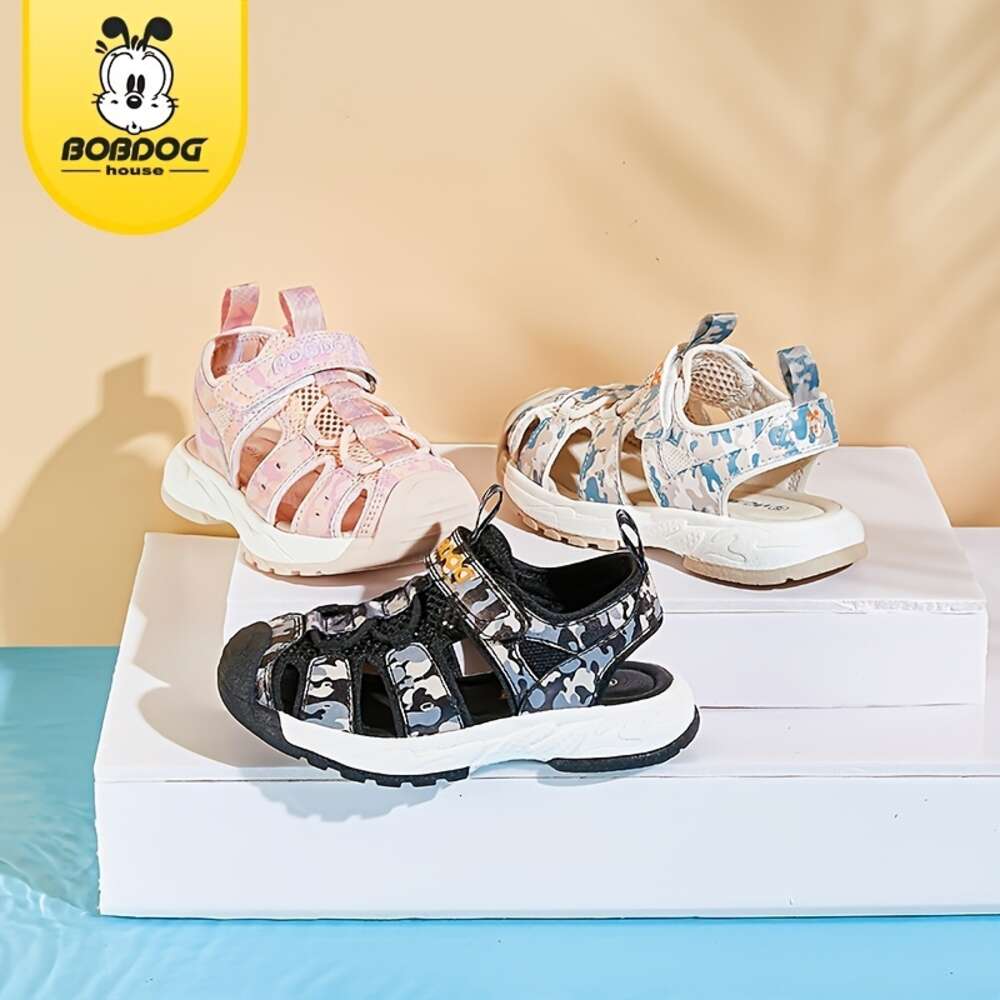 BOBDOG House Unisex Kid's Close Toe Camouflage Sandals Comfy Durable Beach Water Shoes for Boy's & Girl's Outdoor Activities BBT22644