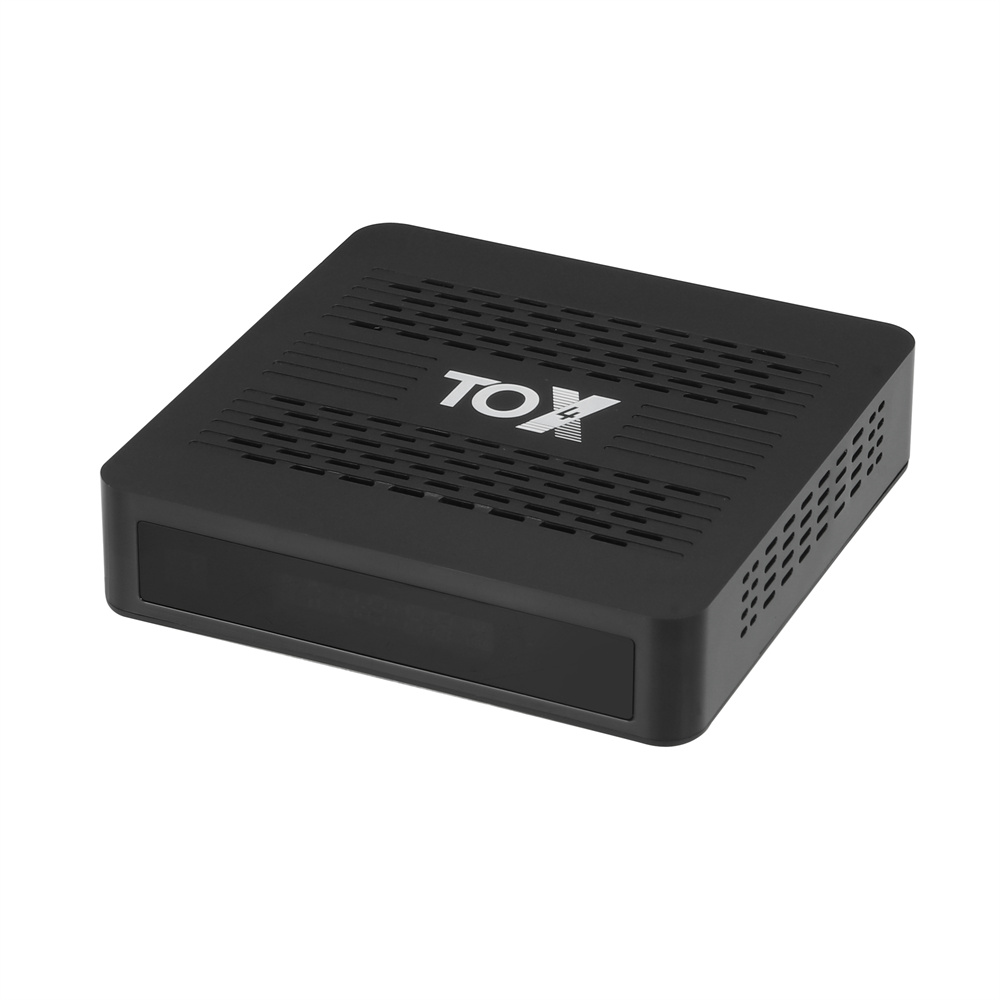 TOX4 Android 13 Smart TV Box 4GB 32GB with RK3528 Dual Wifi 1000M LAN BT5.0 Support H.265 4K 60fps DLNA USB3.0