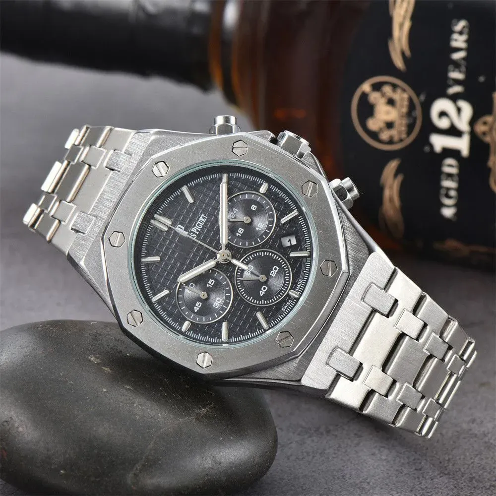 New Top Brand AP aaa Mens Watch Stainless Steel Calendar Sapphire Automatic date Designer Movement Multifunction Chronograph Man Watches