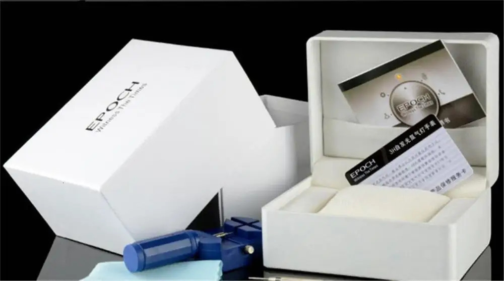 EPOCH Men Quartz Watch Luminous Switzerland Ronda Movement Chinese English Day Date WR100M Sapphire Military 240419