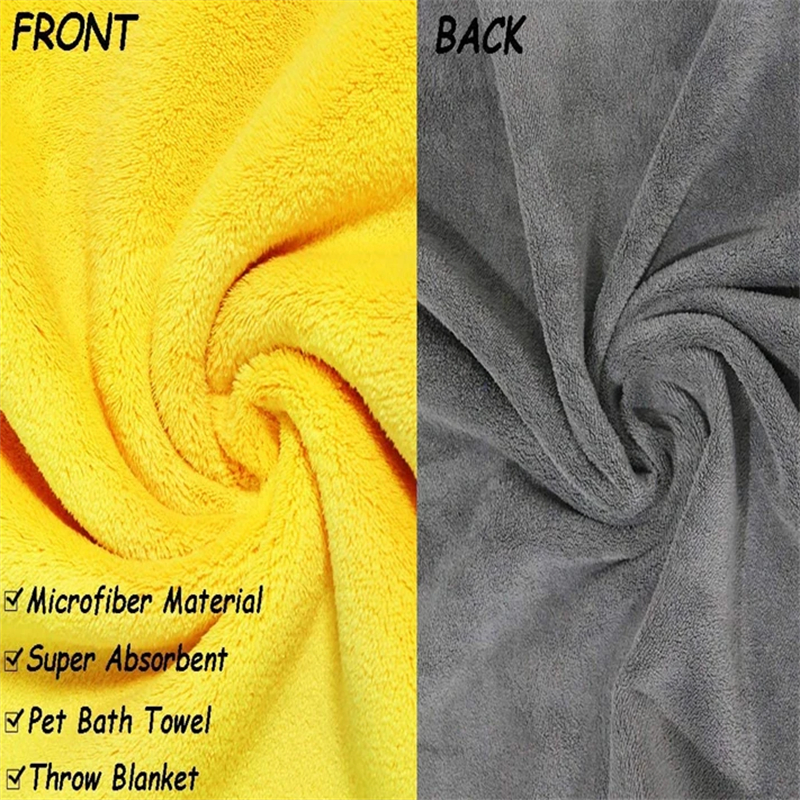 Nanofibers Quick Dry Super Absorbent Microfiber Dog Bath Towel for Small Medium Large Dogs Cats