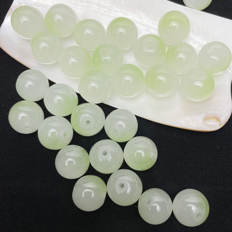 Glass Beads 12mm Crystal Beads Glass Round Beads Gemstone Ball Beads Bracelet Beads Loose Spacer Beads