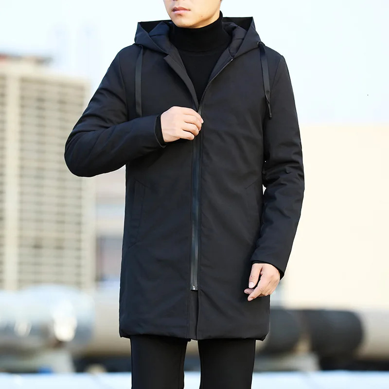 Mens jackets autumn mens trench coats mens casual thick hooded jackets mens windproof jackets mens jackets 241118 - view 5