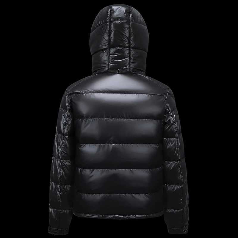 New Mens Winter Black Fashion Cold Warm Jacket Padded Thickened 90 White Duck Down Solid Color Fashion Leisure JacketXJ250909