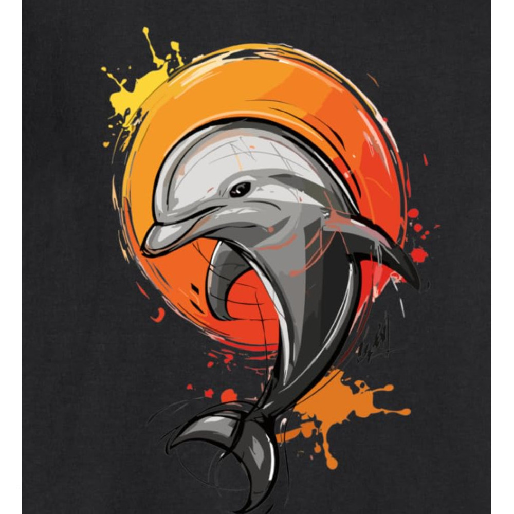 Long Sleeve Shirts for Men sweatshirt Sea Dolphins Life Celebrate Oceanic Joy Sweatshirt Streetwear Casual tops clothes cute