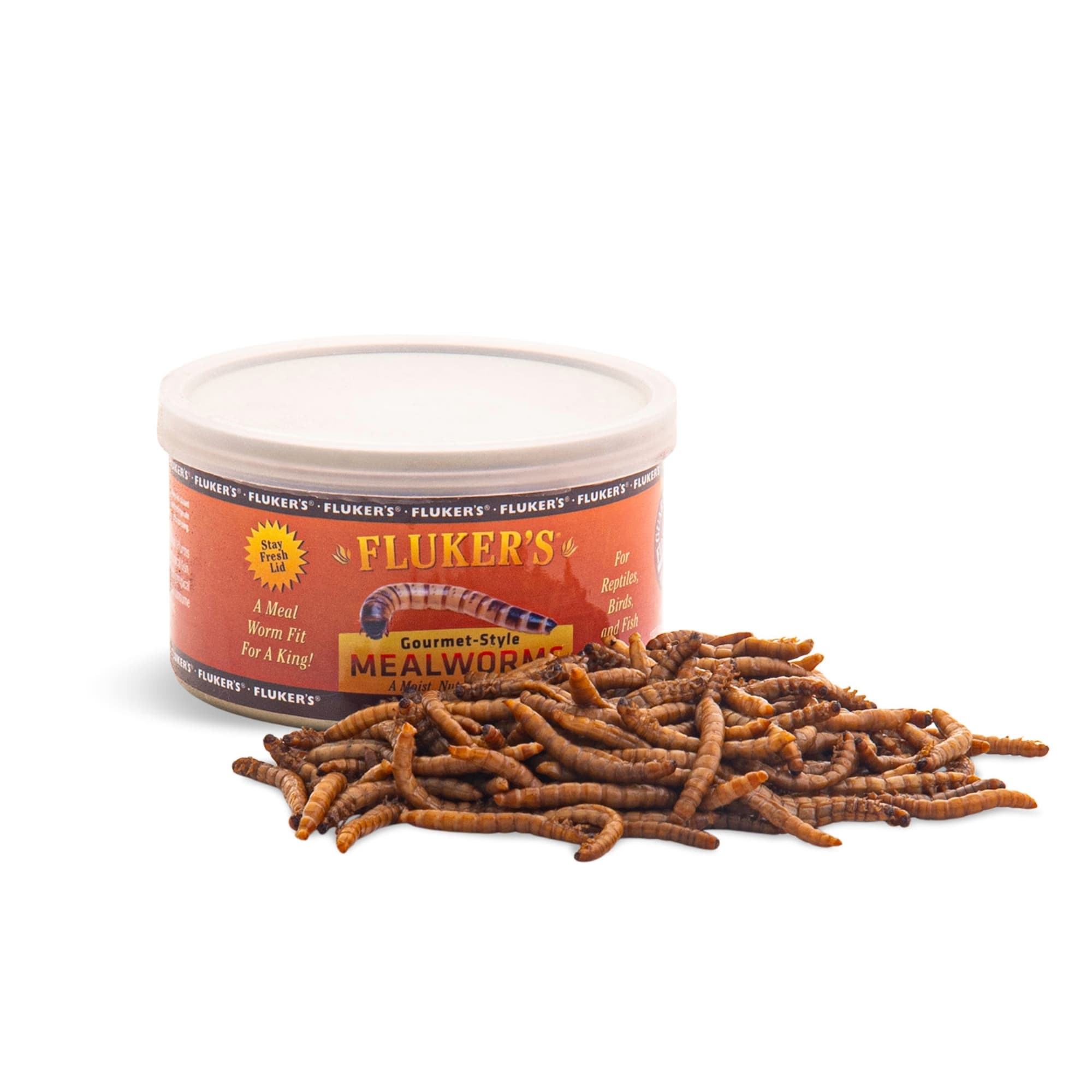 Fluker's Gourmet Style Mealworms Reptile Food, 1.2 oz.