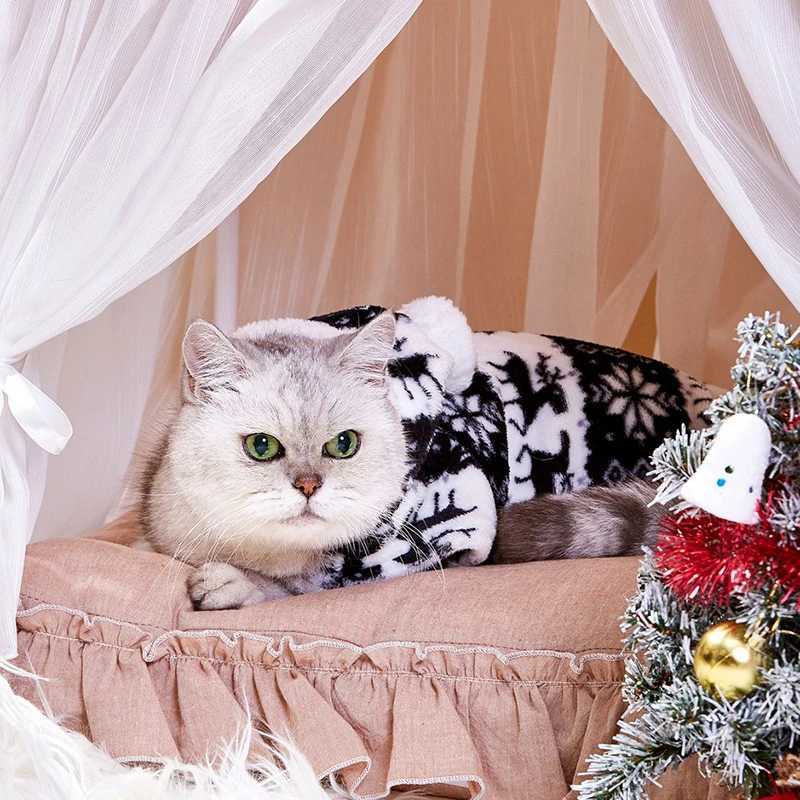 Winter Dog Christmas Jumpsuit Clothes Warm Plush Pet Pajamas for Small Medium Dogs Cats Overalls Puppy York Chihuahua OnesiesXJ241125