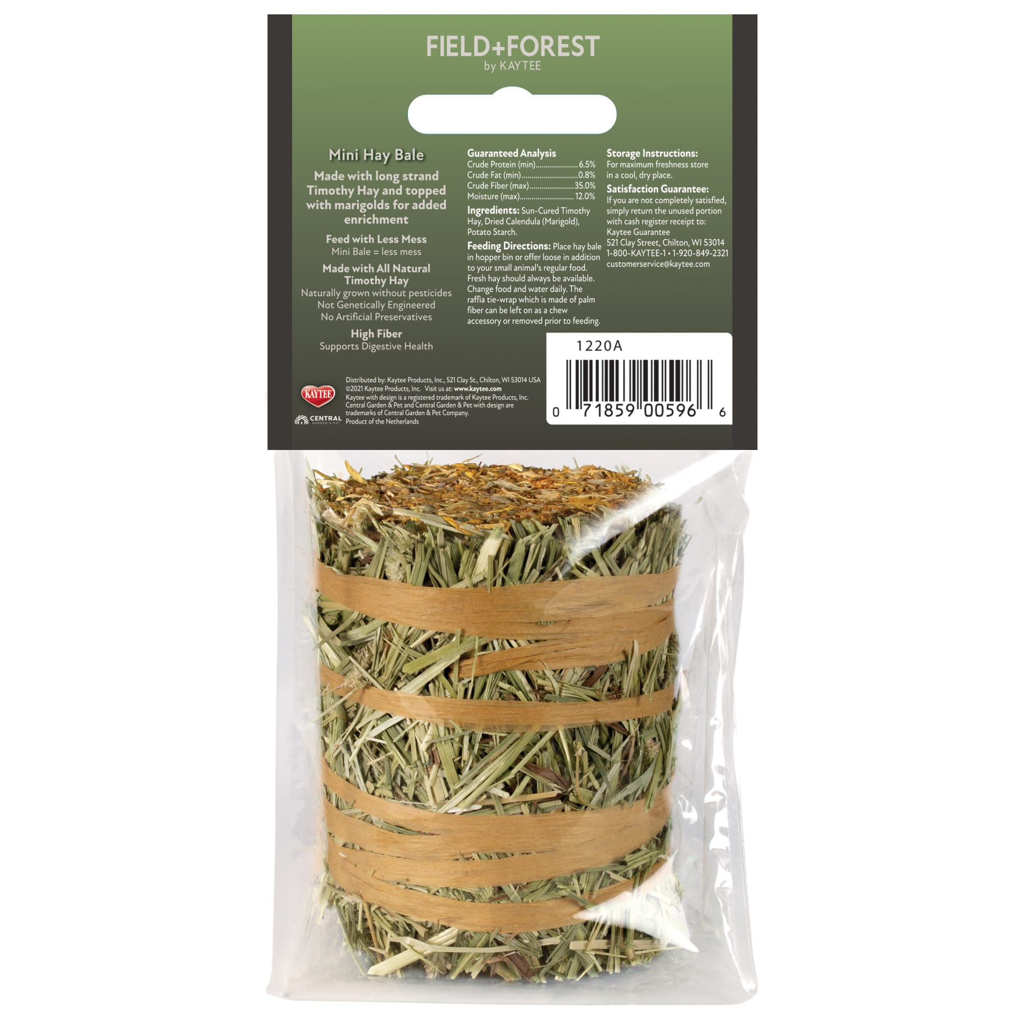 Kaytee Field+Forest Marigold Mini Hay Bales, 3.5 oz.