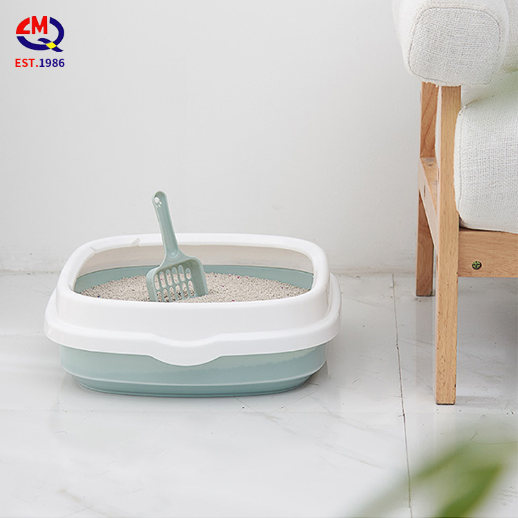 Cat Clean Up Products Plastic Large Space Cat Toilet Box Cat Litter Box Sandbox