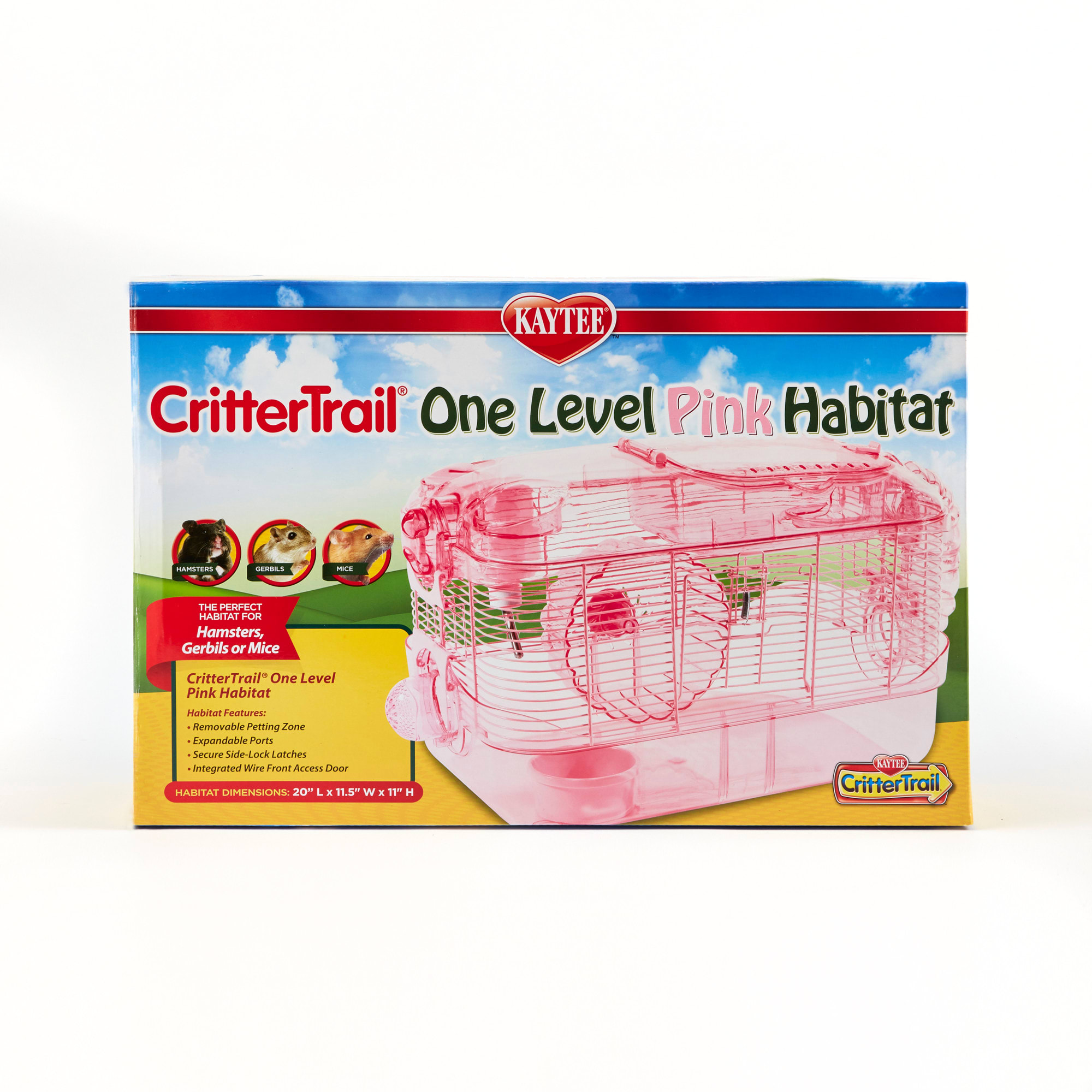 Kaytee Pink CritterTrail 1-Level Habitat for Small Animals