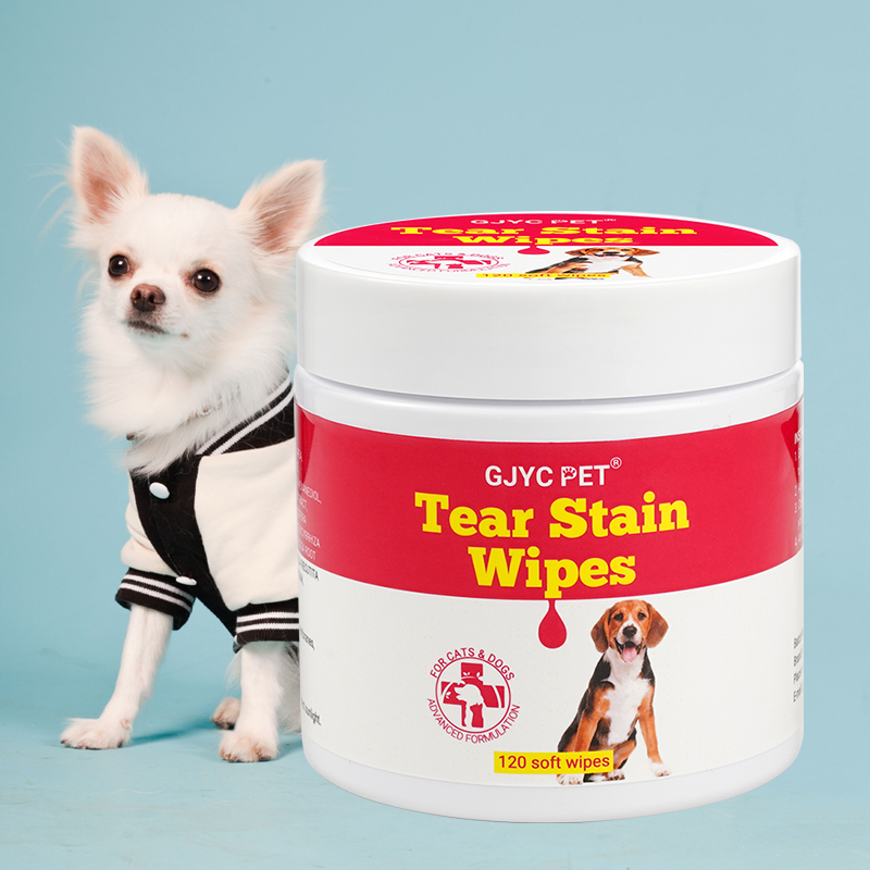 GJYC PET Dog Ear Wipes Eco Organic Thickened Biodegradable Tear Stain Cleaning Pet Eye Wipes
