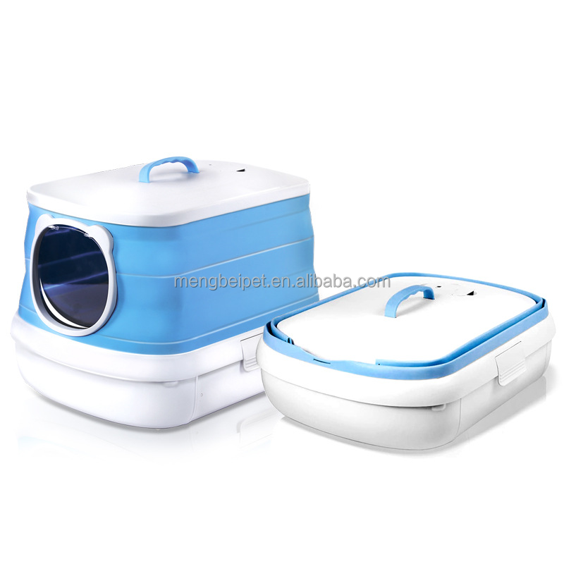 New Pet Supplies Cat litter box toilet large opening large space with leaking litter pedal designed for large cats available