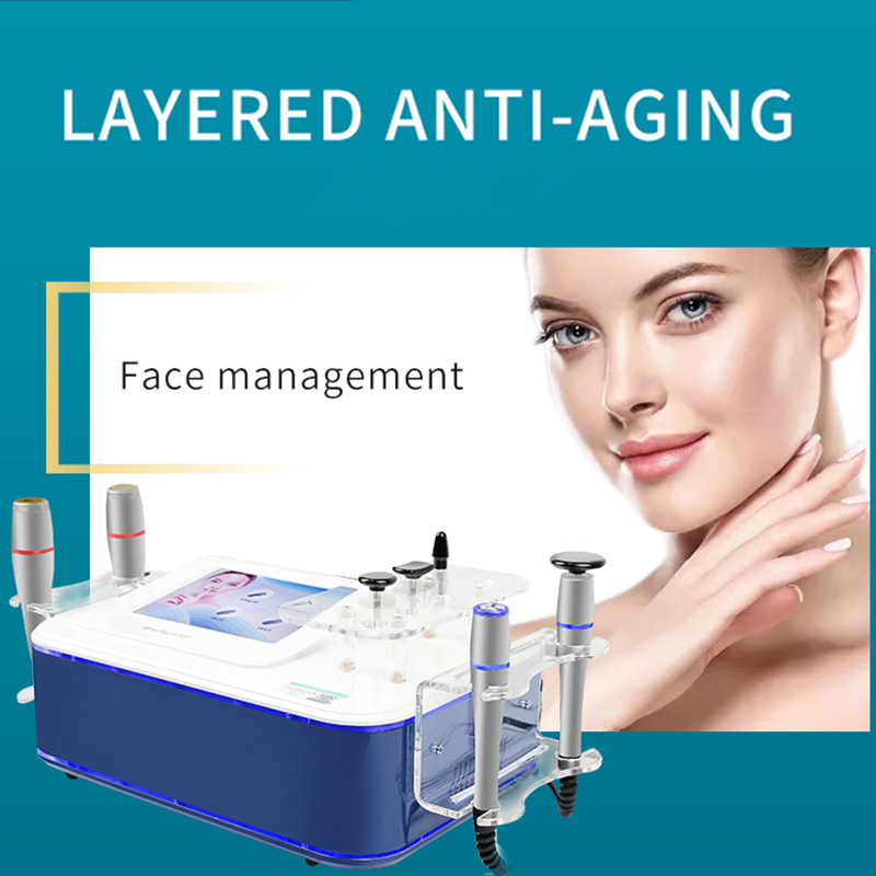 Layered anti aging beauty microcurrent skin lifting radiofrequency heating No-cartridge Vmax instrument