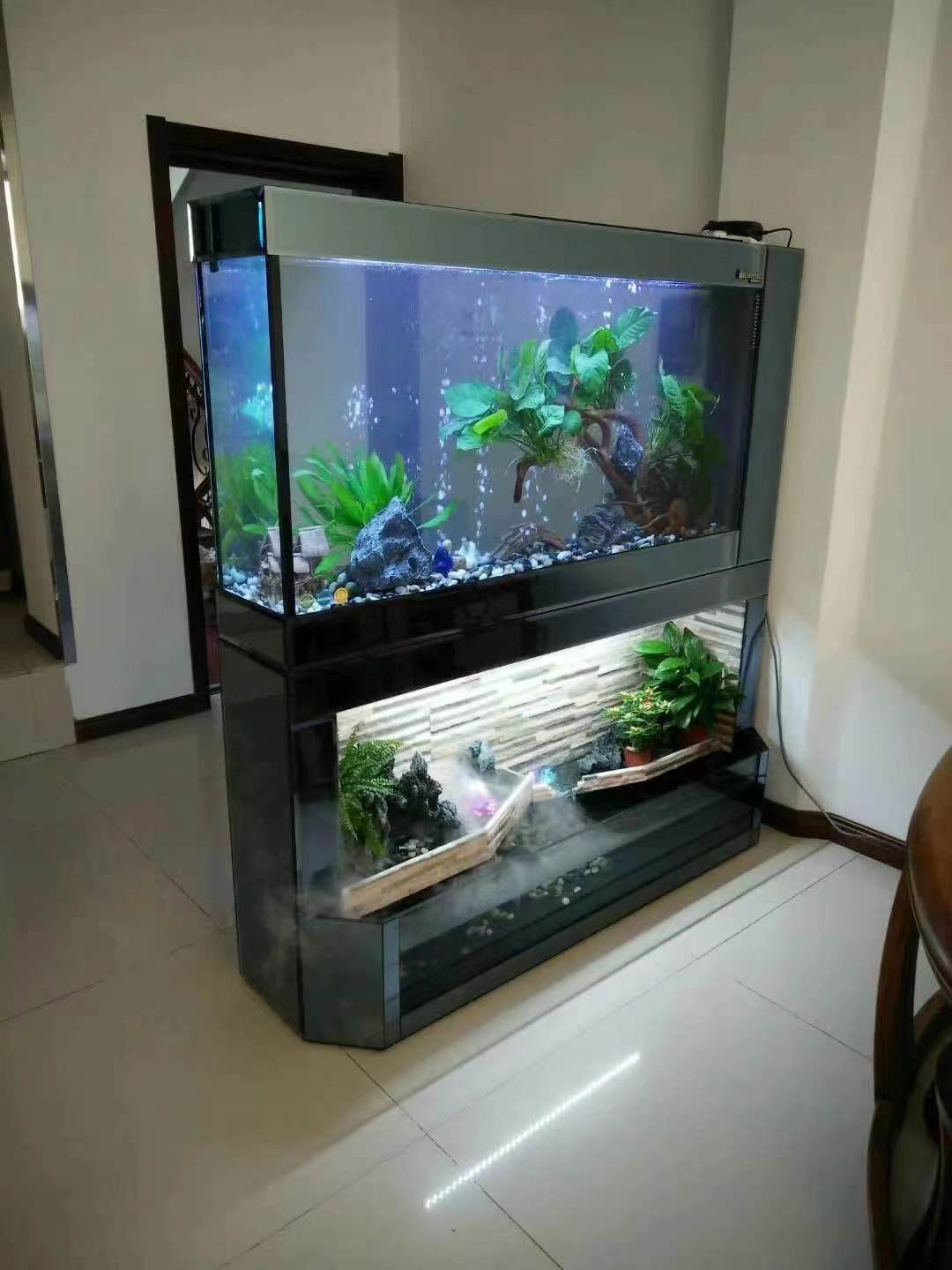Large Arowana Water Lights Glass Fish Tanks For Sale Factory Price Customized Spot Goldfish Tank