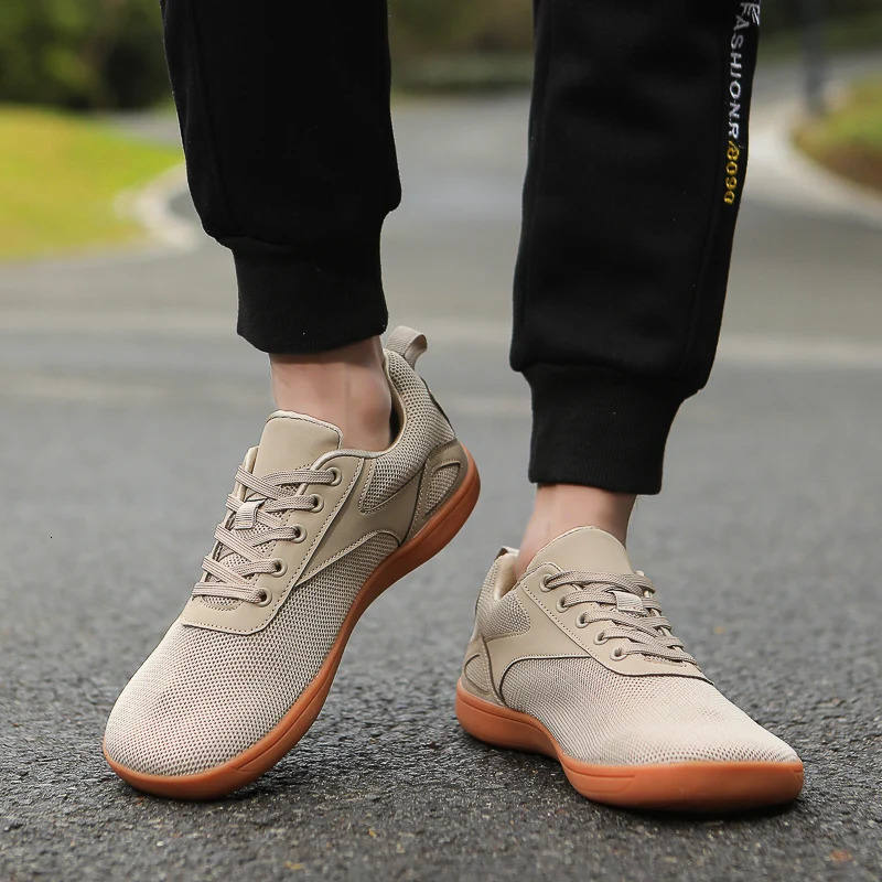 Wide-Toed Shoes Unisex Mesh Breathable Casual Men Shoes Comfortable Outdoor Barefoot Walking Sports Shoes 241125