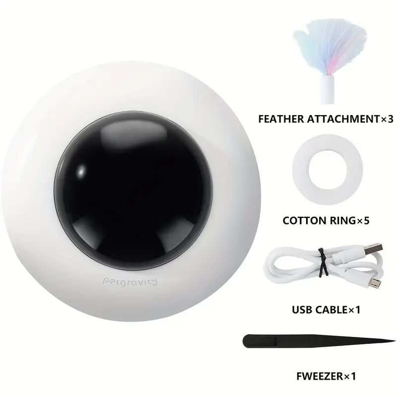 Pet electric cat toy UFO automatic feather cat self high boredom smart toy electric cat tease turntable toy