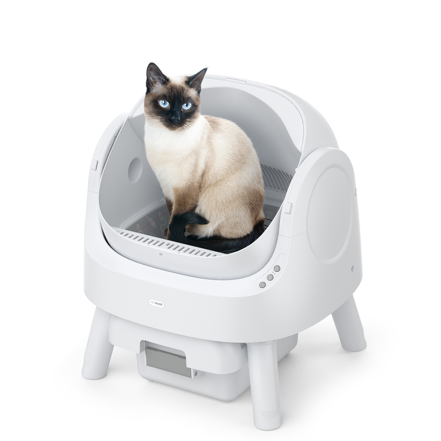 PETPIVOT Reliable Pet Sitter Self Cleaning Litter Box for Bentonite sifing litter box