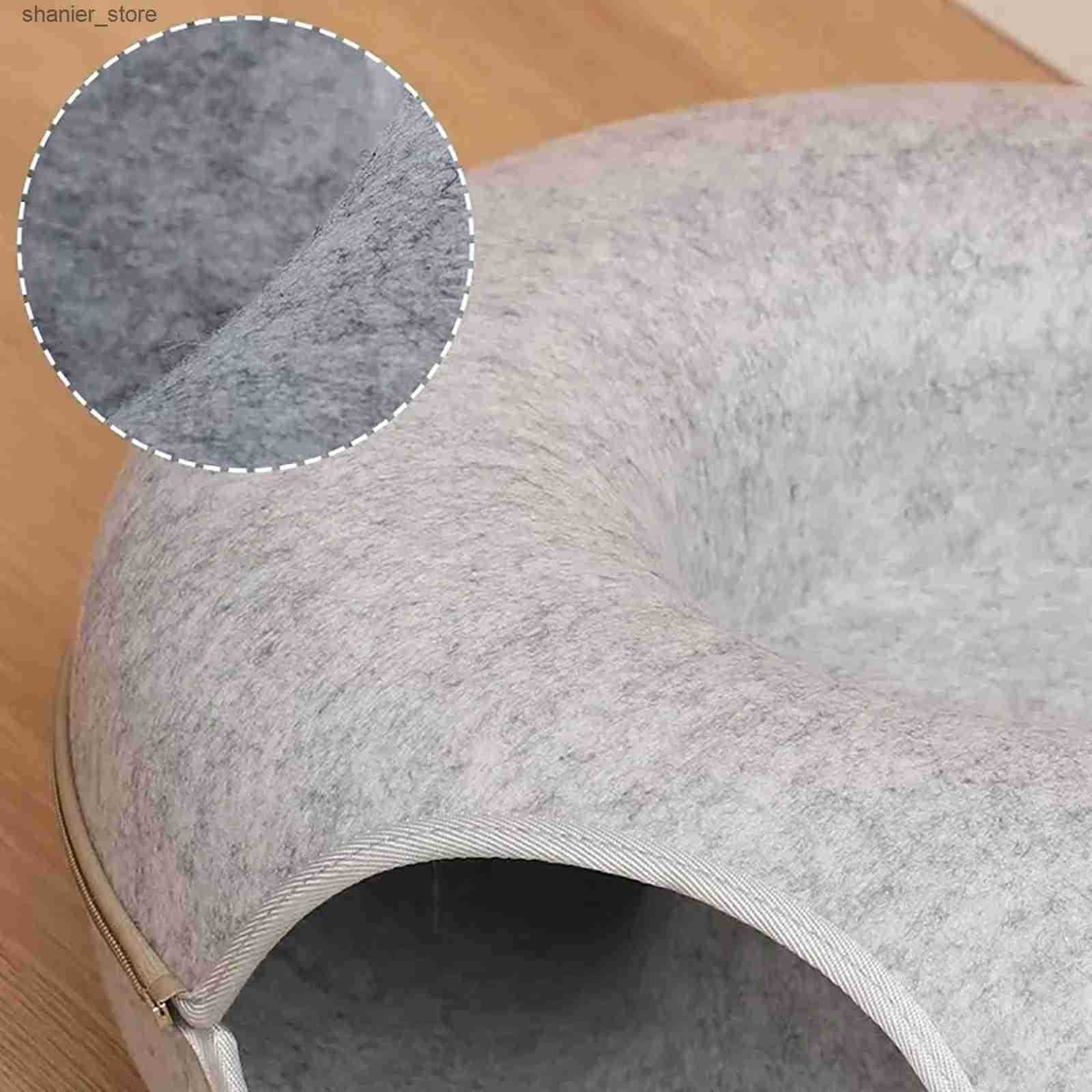 Cat Interactive Electronic Toys Sweet Donut Bed Pet Tunnel Game Toy Dual purpose Indoor Sports Equipment Training House L240910