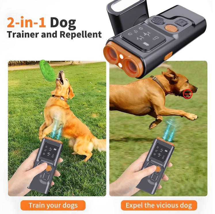 Hot Sell Portability Ultrasonic Dog Repeller Anti Barking Device Handhold Ultrasonic Dog Bark Control Device For Dogs