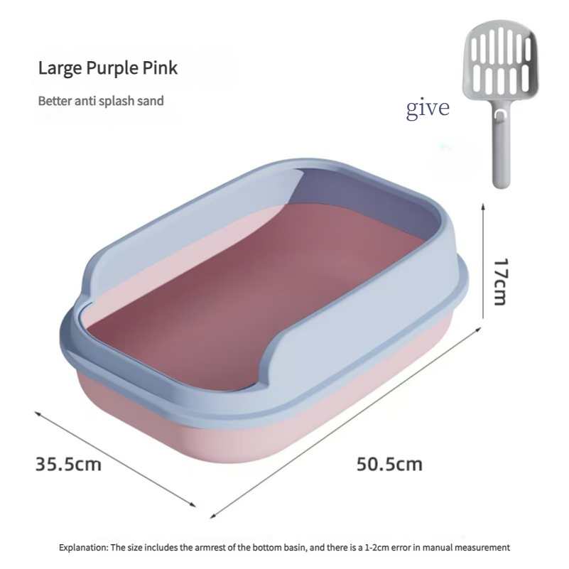 Hot Sale High Quality New Style Litter Box Toilet Waste Box Groom Pet Supplies Cute Sand Basin