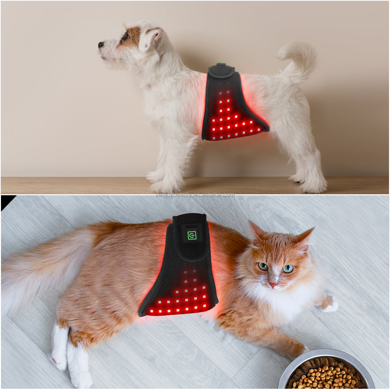 660nm 850nm Infrared Red Light Therapy Wrap for Pets Veterinary Instrument for Dog Cat