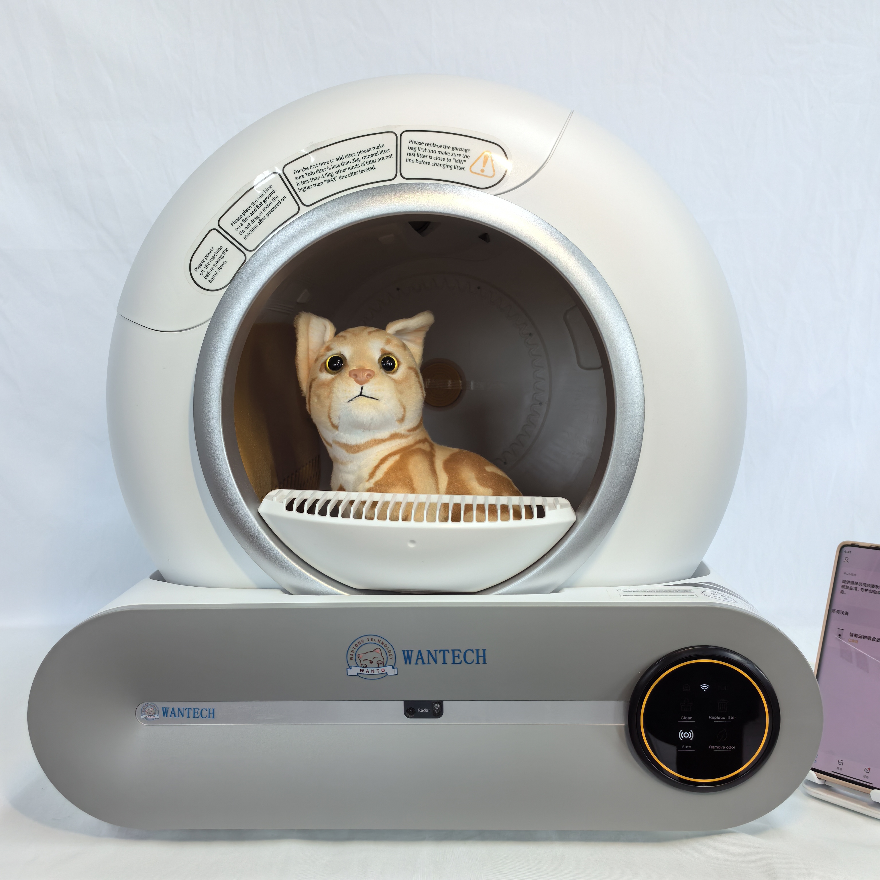 Factory Pet Self Cleaning Smart Toilet Products Plastic Large Space Box Closed Automatic Cat Litter Trays