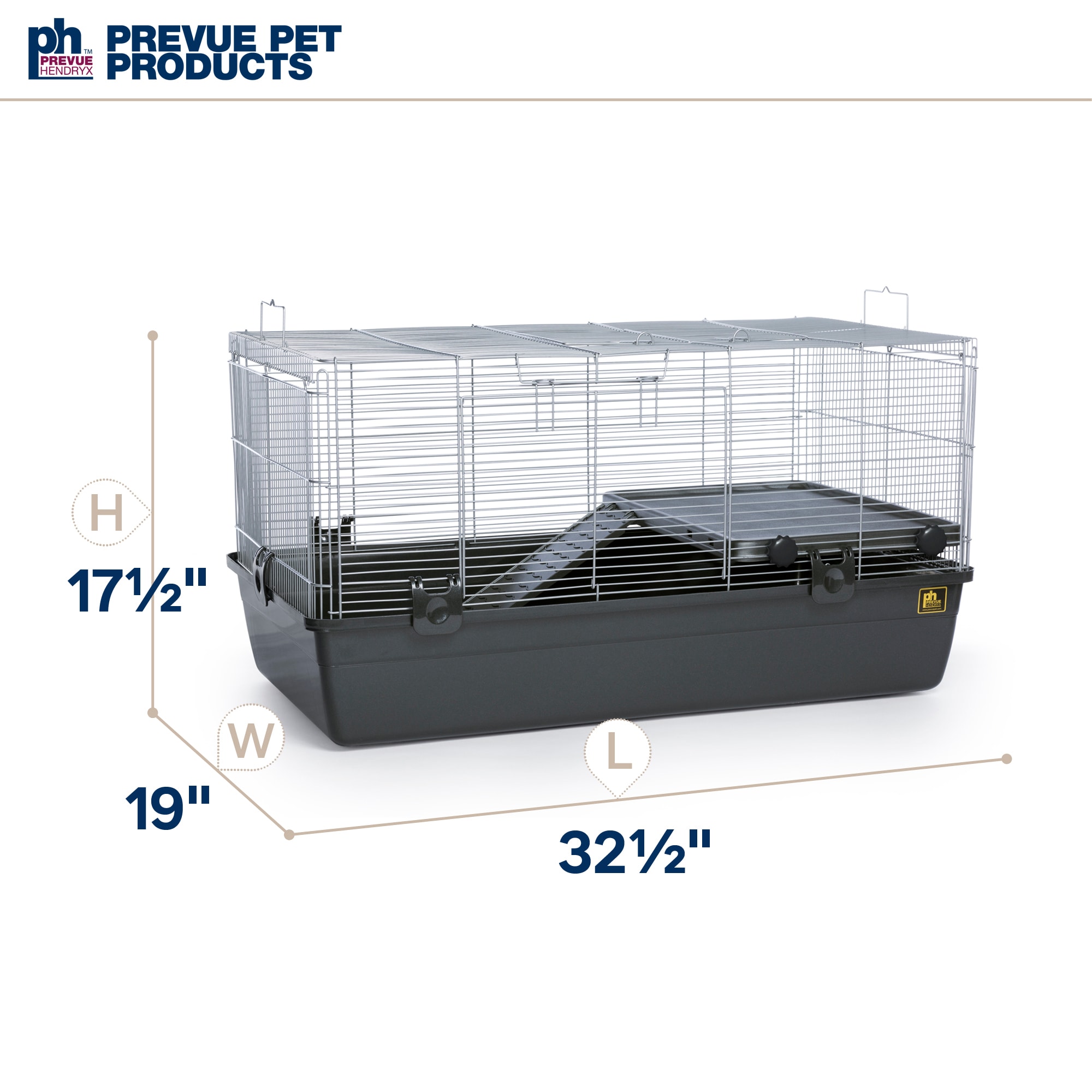 Prevue Pet Products Universal Small Animal Home Gray, Large