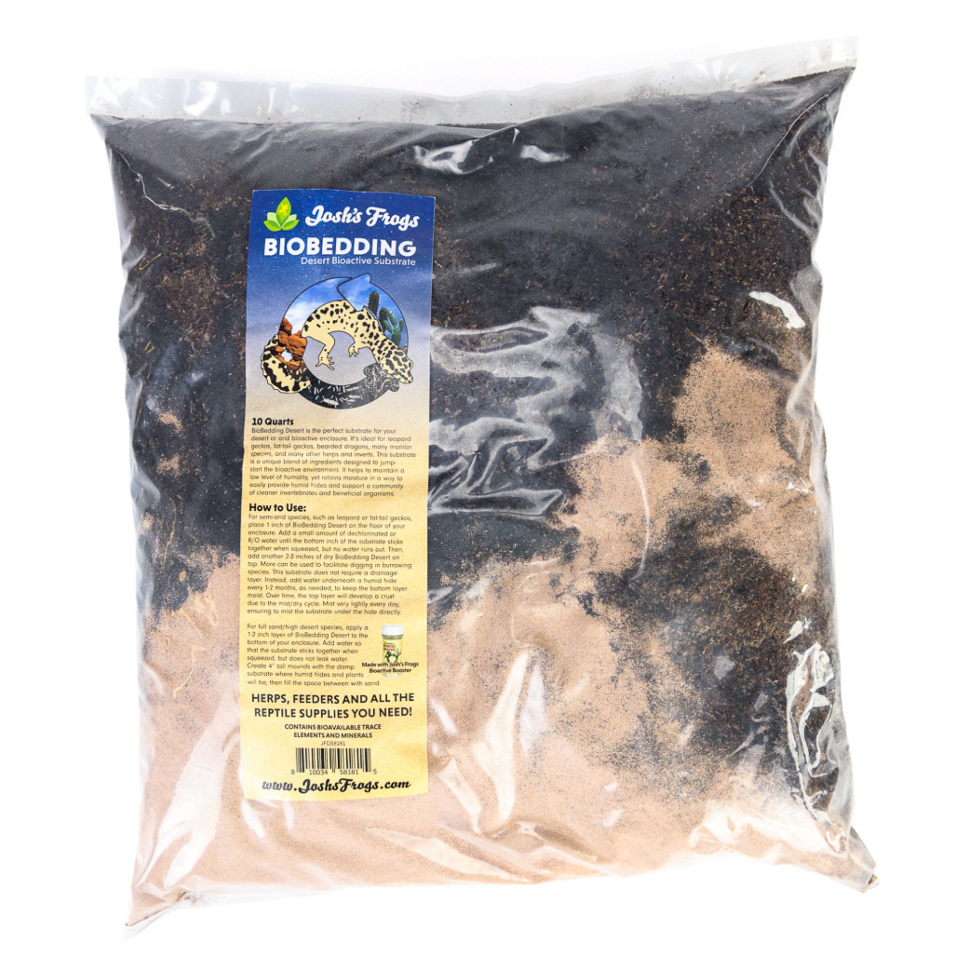 Josh's Frogs BioBedding Desert Bioactive Substrate, 10 Quarts