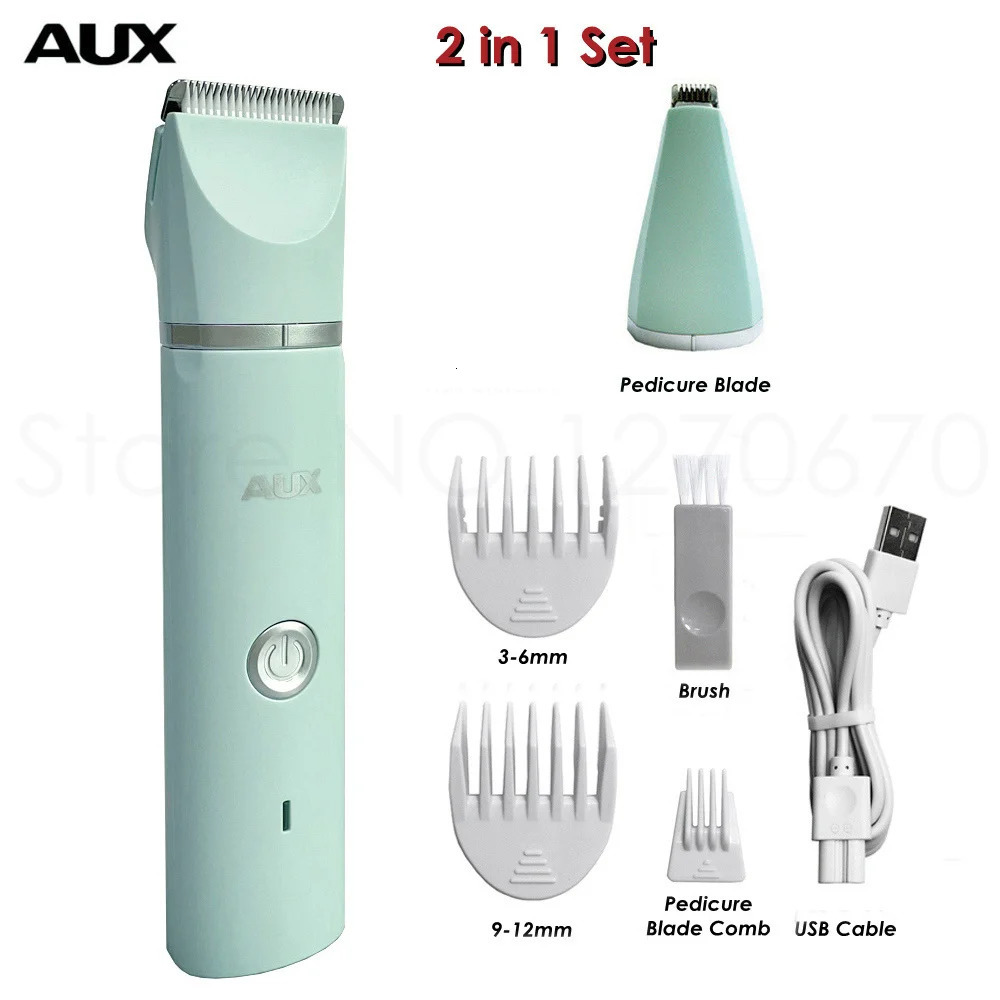 Professional Silent Cat Dog Hair Trimmer Paws Nail Grinder Animal Foot Hair Cutter Remover USB Rechargeable Pet Grooming Clipper 241125