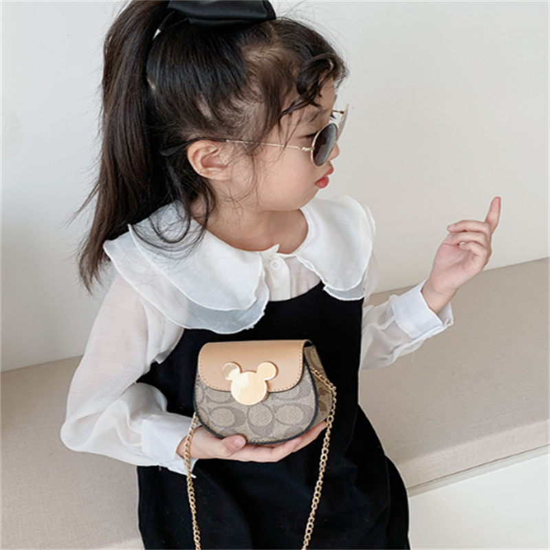Fashion Girl handbag chain messenger bag mini wallet kids baby crossbody bag cartoon travel bags Cute Children's accessory coin purse