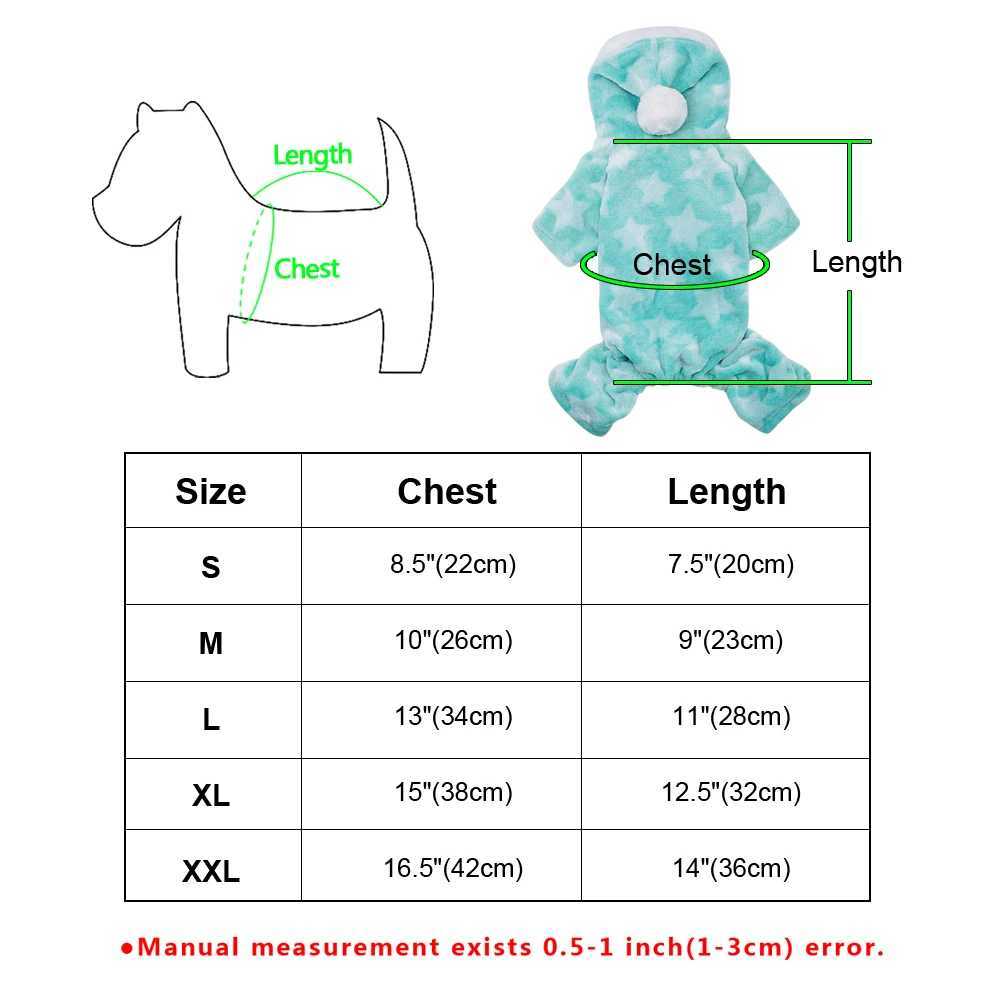 Soft Dog Clothes Fleece Puppy Chihuahua Clothing Winter Cat Coat Jumpsuit Dog Costume Hooded Pajamas For Small Medium Dogs CatsXJ241125