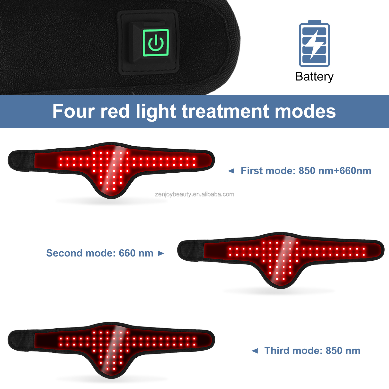 660nm 850nm Infrared Red Light Therapy Wrap for Pets Veterinary Instrument for Dog Cat