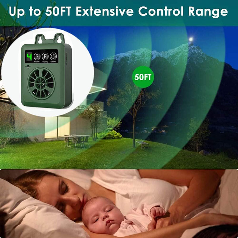 Rechargeable Waterproof Outdoor Sonic Bark Box Stopper Ultrasonic Anti Barking Device Stop Dog Barking Deterrent