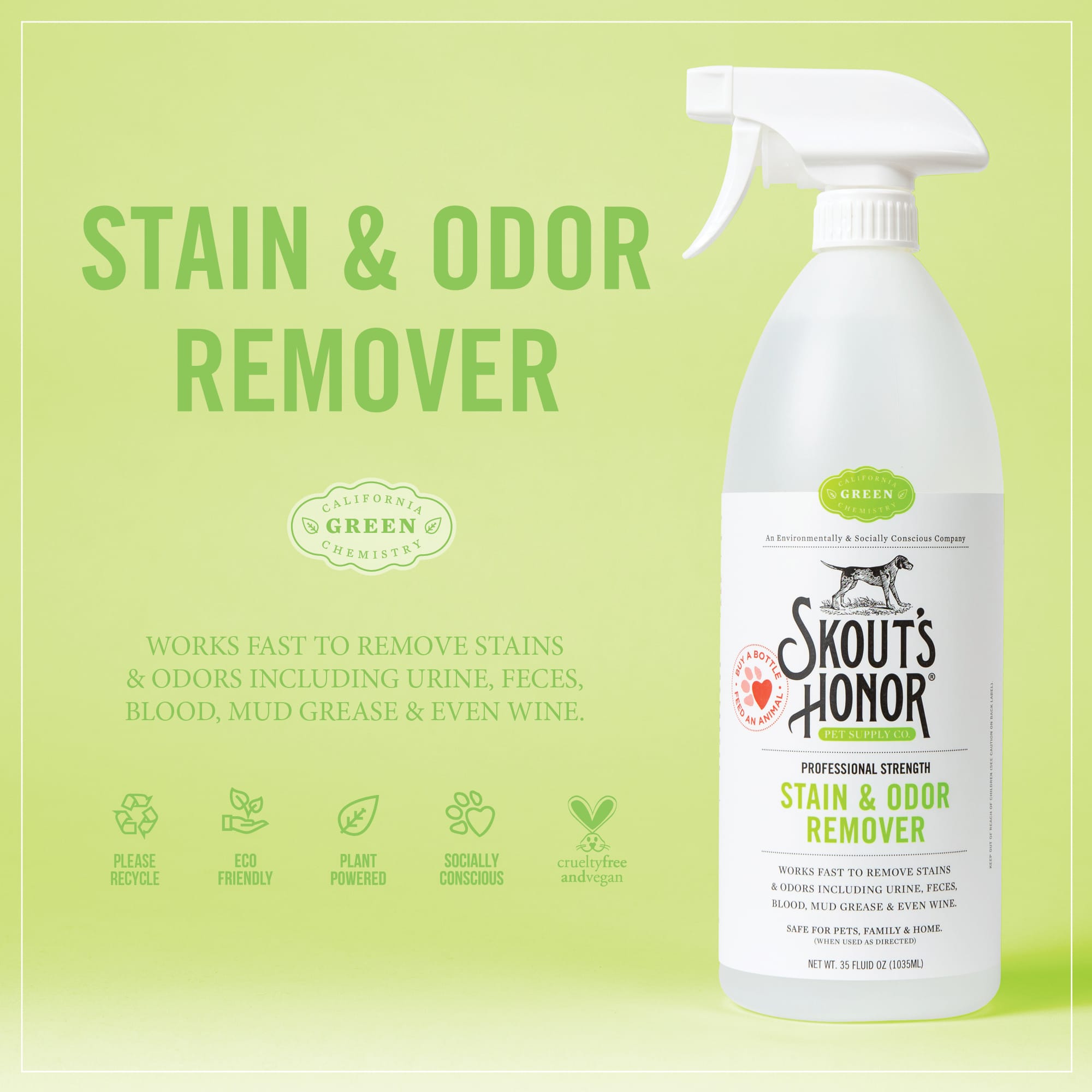 Skout's Honor Stain & Odor Remover for Dogs, 35 fl. oz.