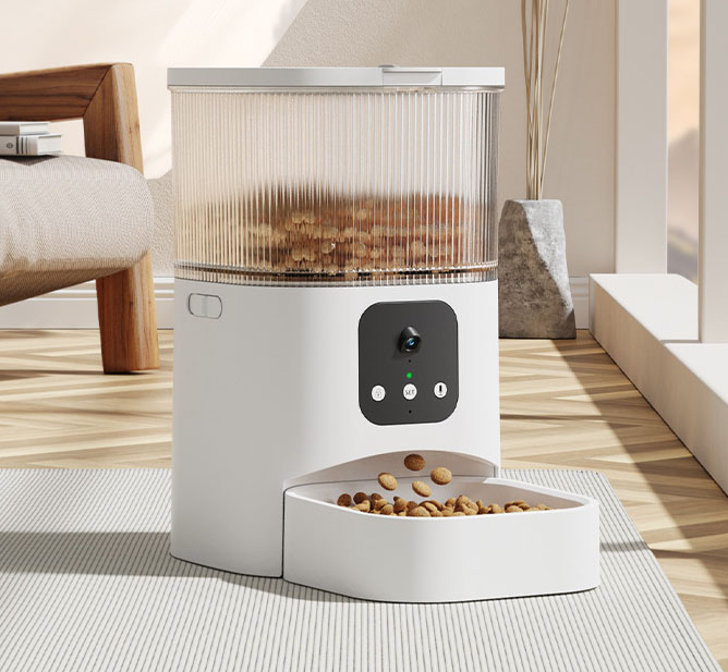 Big Discount cat food smart automatic pet feeder with camera auto connected smart cat dog pet feeder dispenser