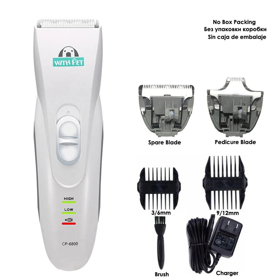CP6800 Dog Hair Trimmer Professional Electric Pet Hair Clipper Rechargeable Shaver Cat Grooming Machine Styling Carved Cutter 241125