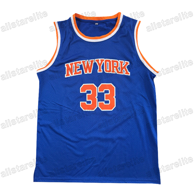 Men's #33 EWING Embroidered Basketball Jersey - Breathable Polyester, Machine Washable, Round Neck, Loose Fit for Sports & Casual Wear
