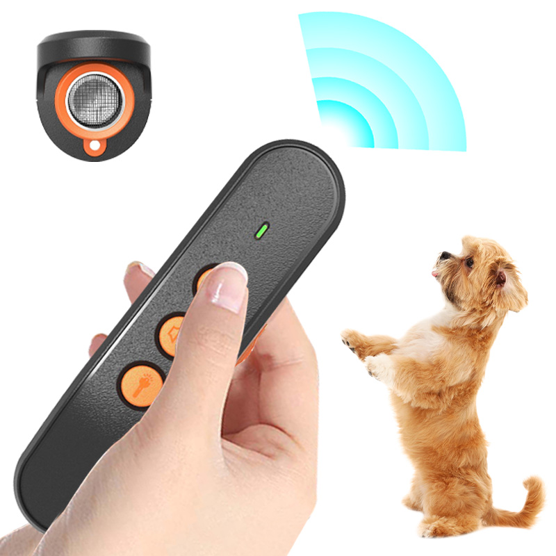 Factory Wholesale 2 Modes Ultrasonic frequency Dog Barking Stopper Animal Control led ultrasonic dog repeller