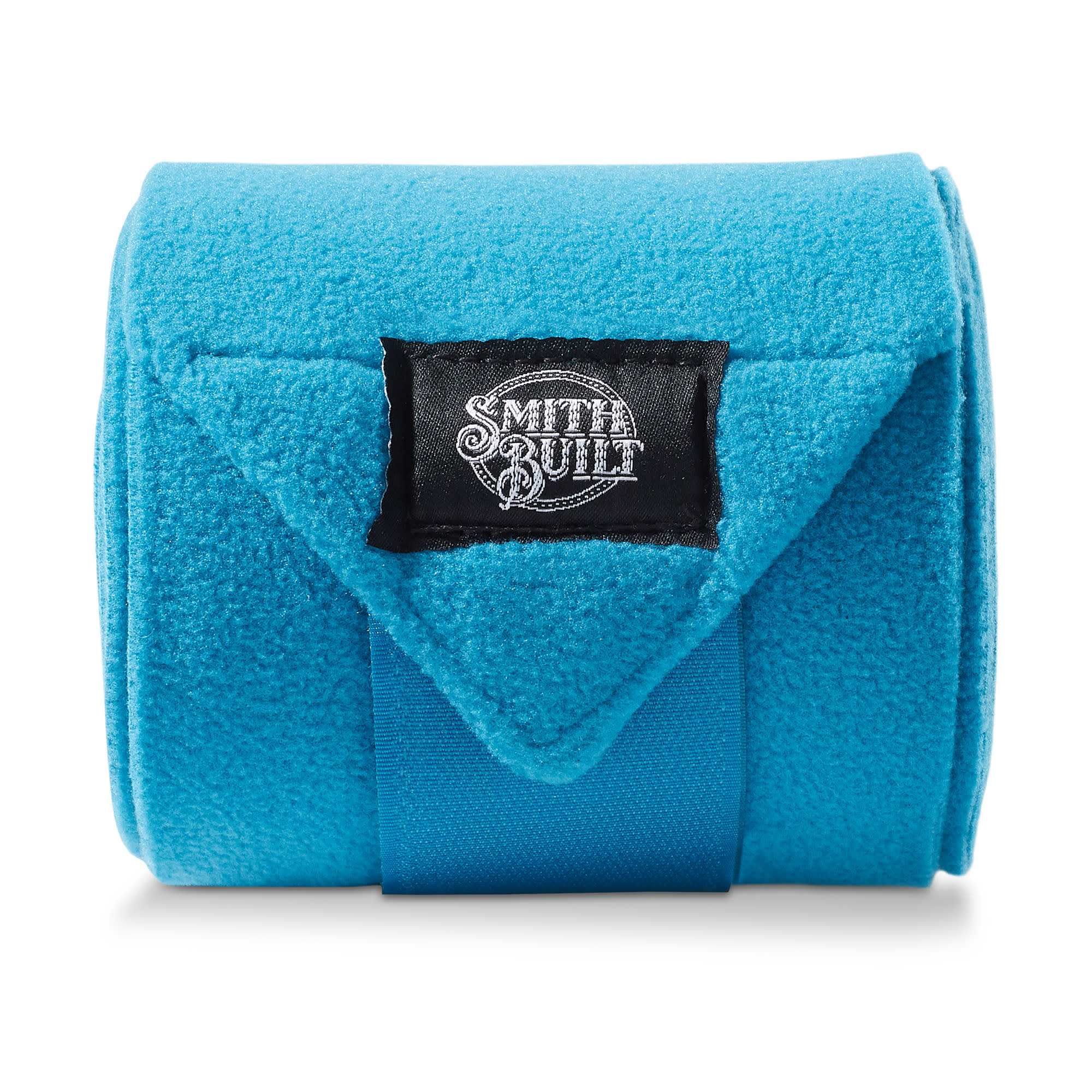 SmithBuilt Turquoise Fleece Polo Wraps Bandages for Horses, Set of 4