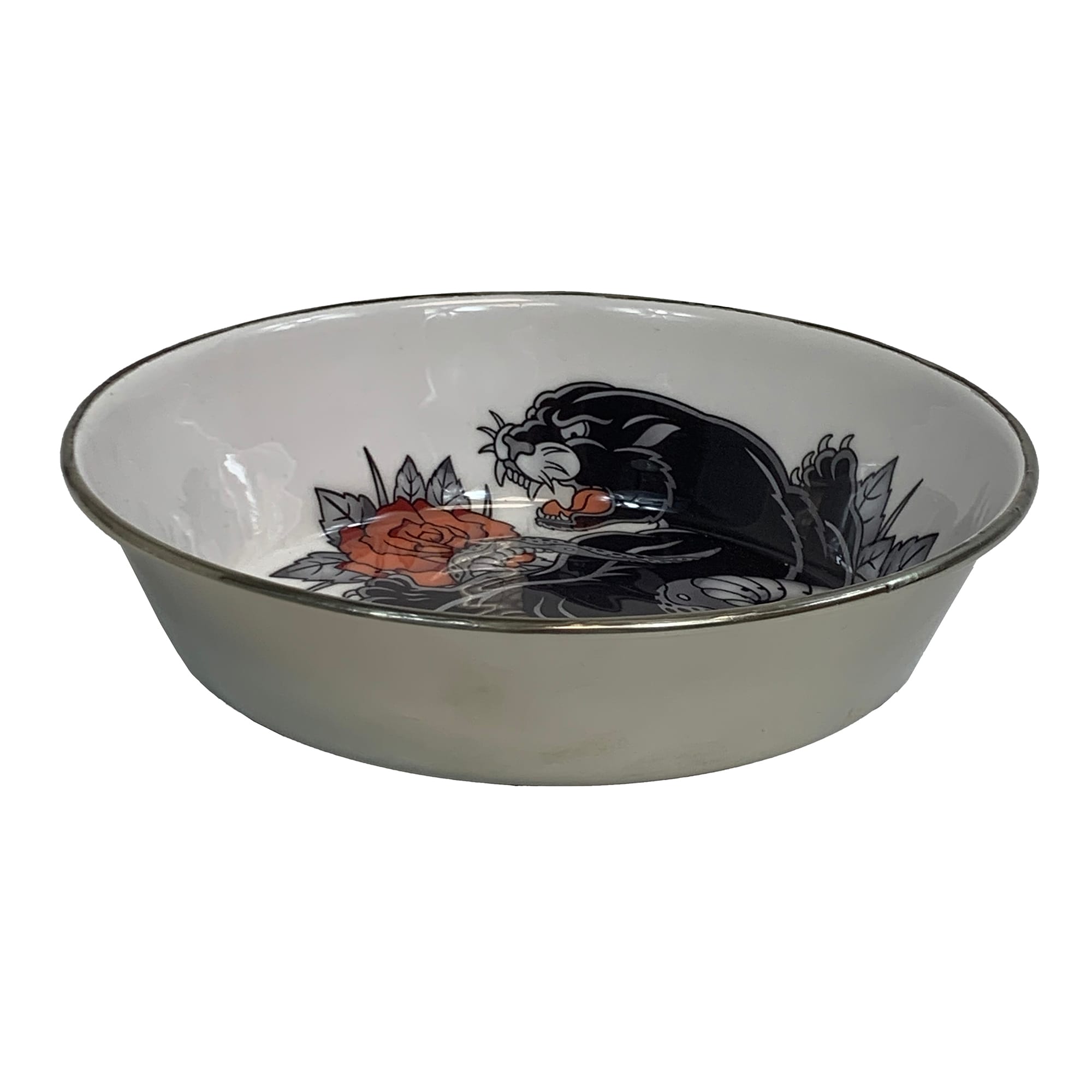 Multipet Komodo Reptile Bowl with Panther Design, Medium