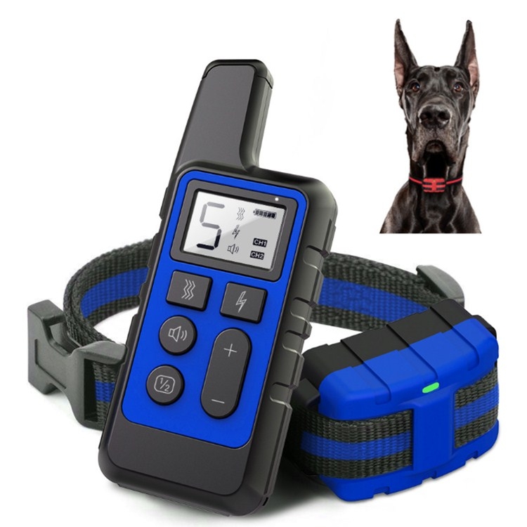 High Click 500m Dog Training Bark Stopper Remote Control Electric Shock Waterproof Electronic Collar dog bark deterrent devices